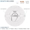 Luxrite 12 Inch Slim LED Flush Mount Light 5CCT 2700K-5000K 22W 1600LM Dimmable Wet Rated Energy Star, 2PK LR23556-2PK - alternate 7